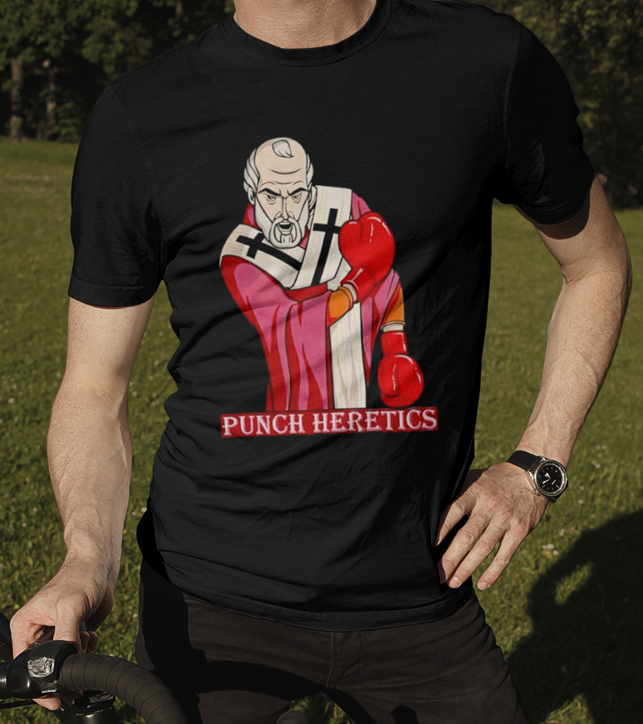 Punch Heretics Boxing Bishop Iconic T-Shirt