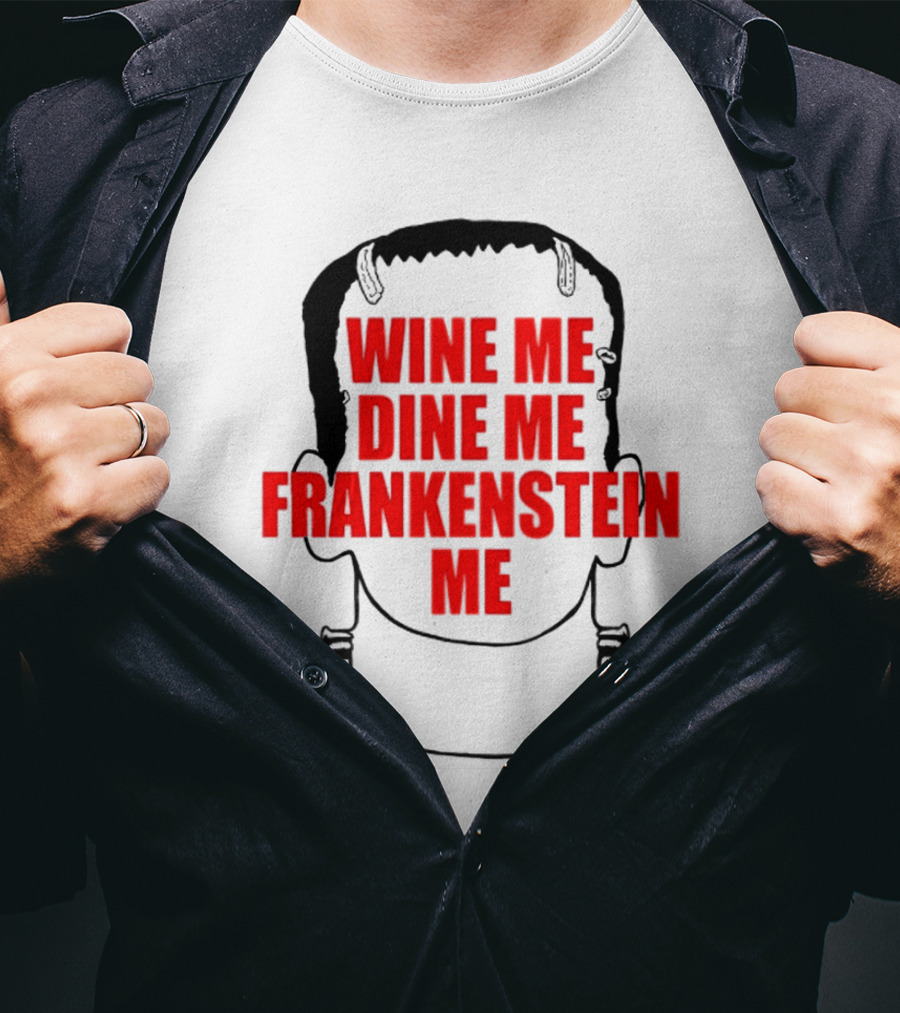 Scott Steiner Wine Me Dine Me Frankenstein Me Monster Head T-Shirt