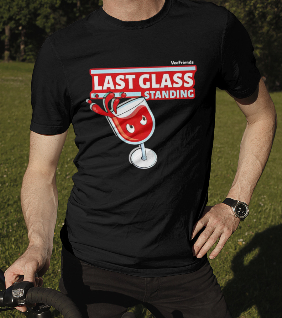 VeeFriends Last Glass Standing Wine Glass Character T-Shirt