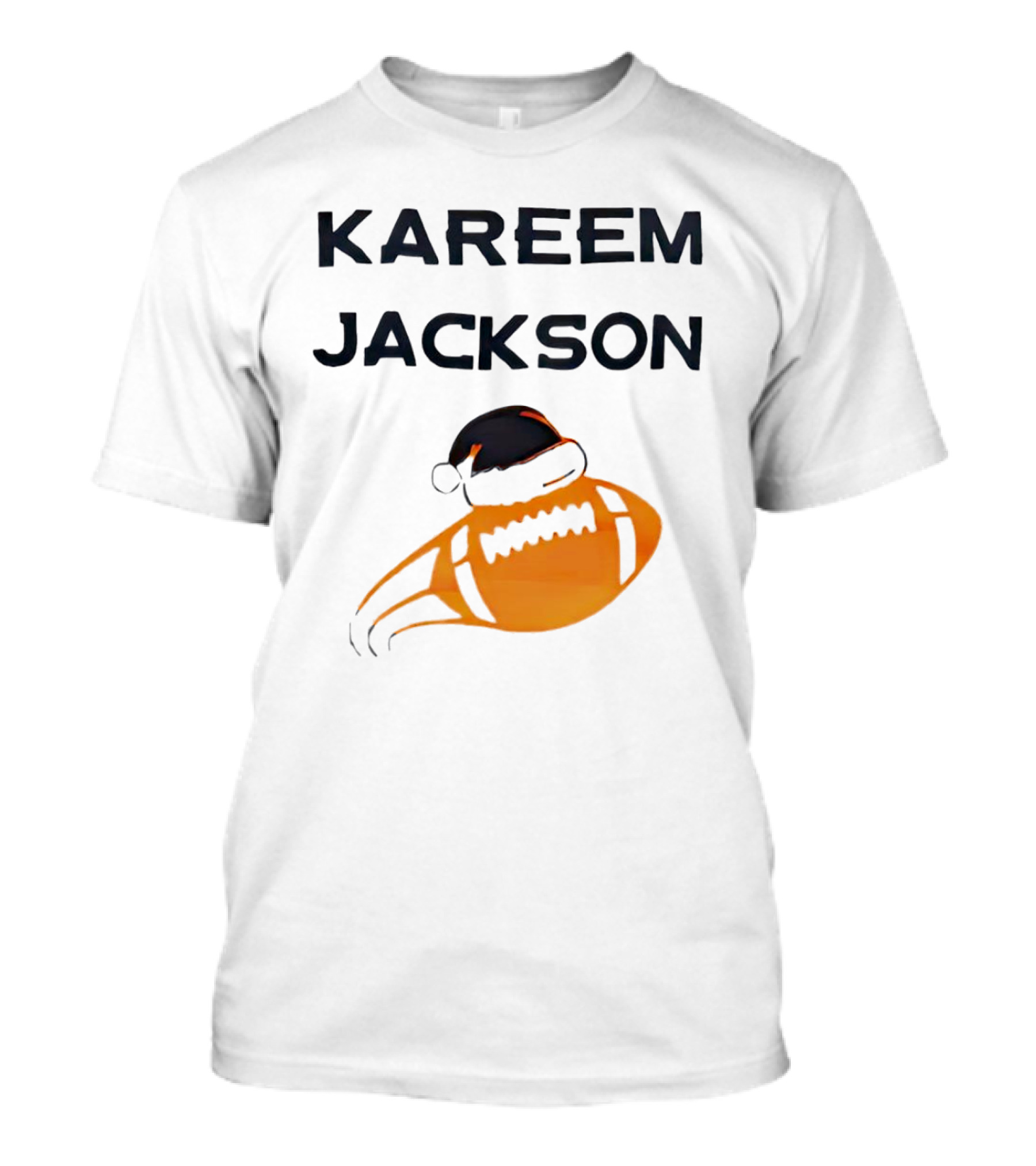 Kareem Jackson Football Santa Hat T-Shirt