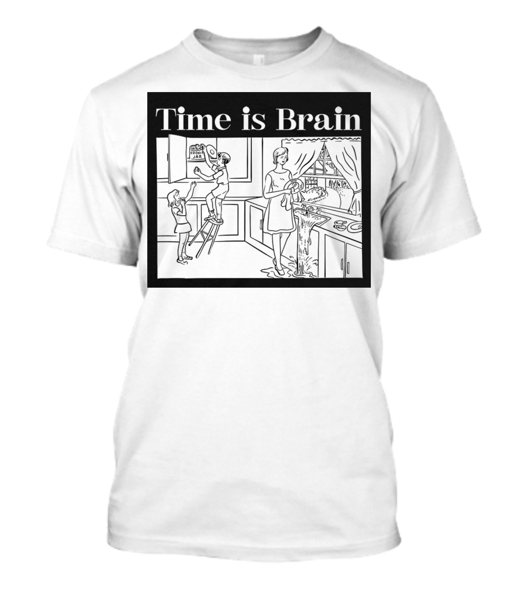 Time Is Brain Kitchen Scene Classic T-Shirt