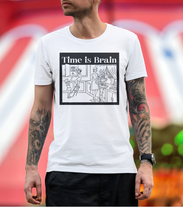 Premium T-Shirt: Time is Brain Kitchen Scene Classic T-Shirt Time is Brain Kitchen Scene Classic T-Shirt