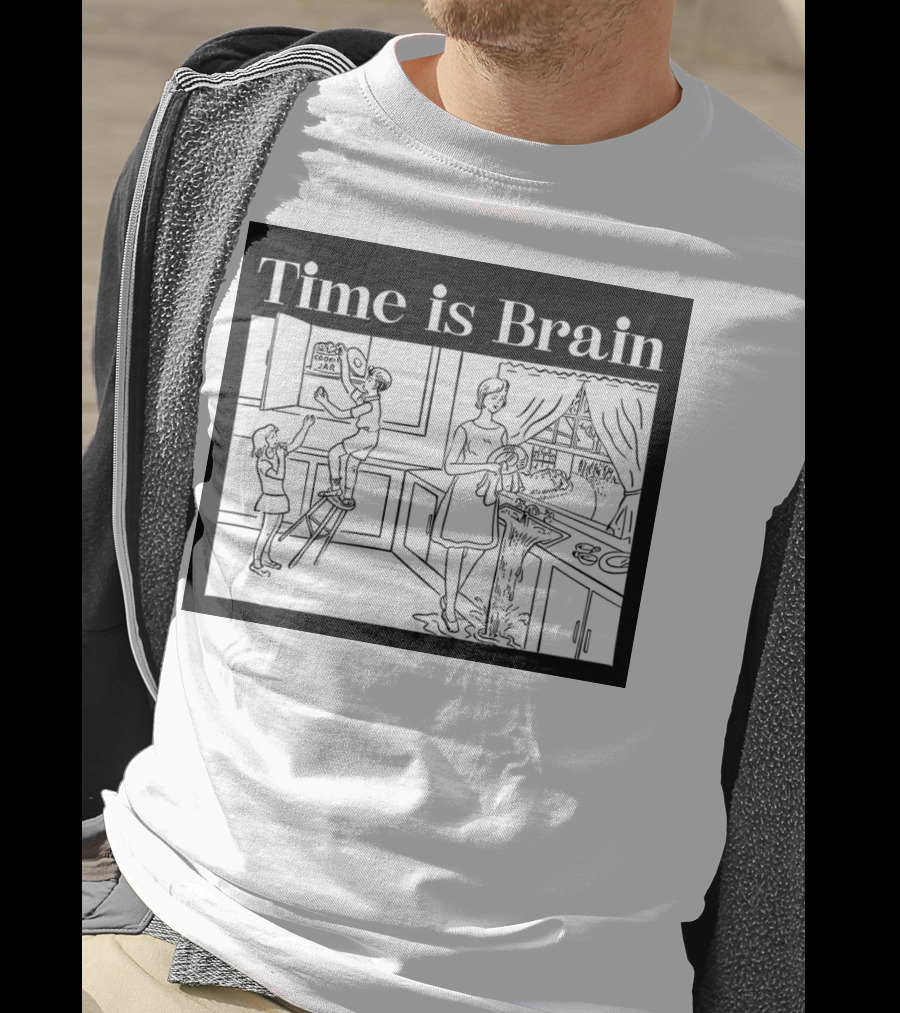 Time Is Brain Kitchen Scene Classic T-Shirt
