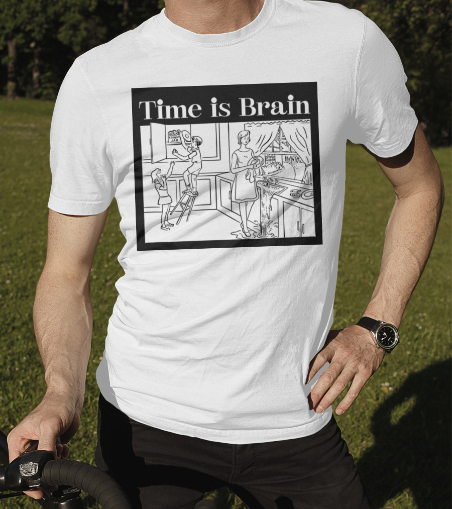 Time Is Brain Kitchen Scene Classic T-Shirt