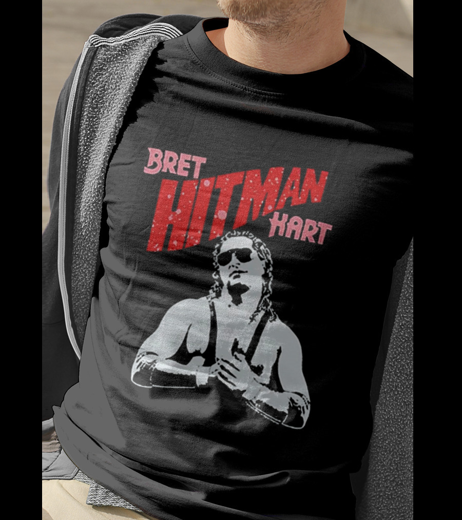 Bret Hitman Hart Wrestling Iconic T-Shirt