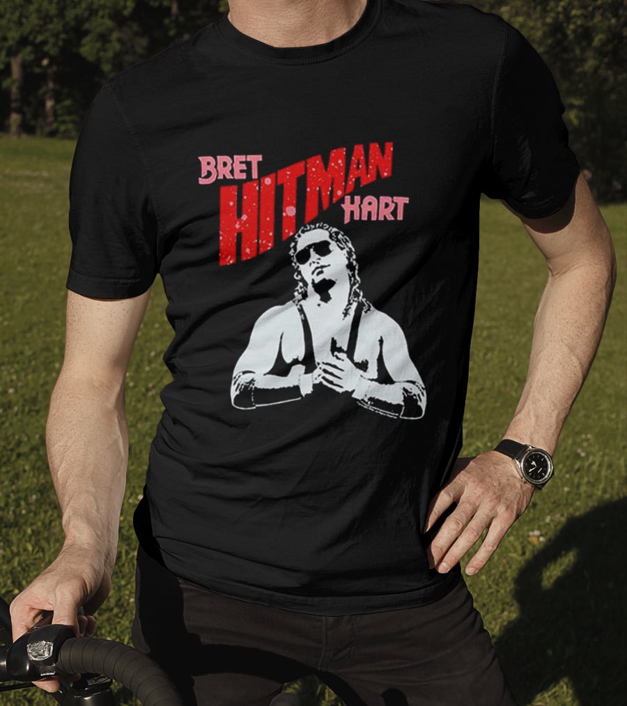 Bret Hitman Hart Wrestling Iconic T-Shirt