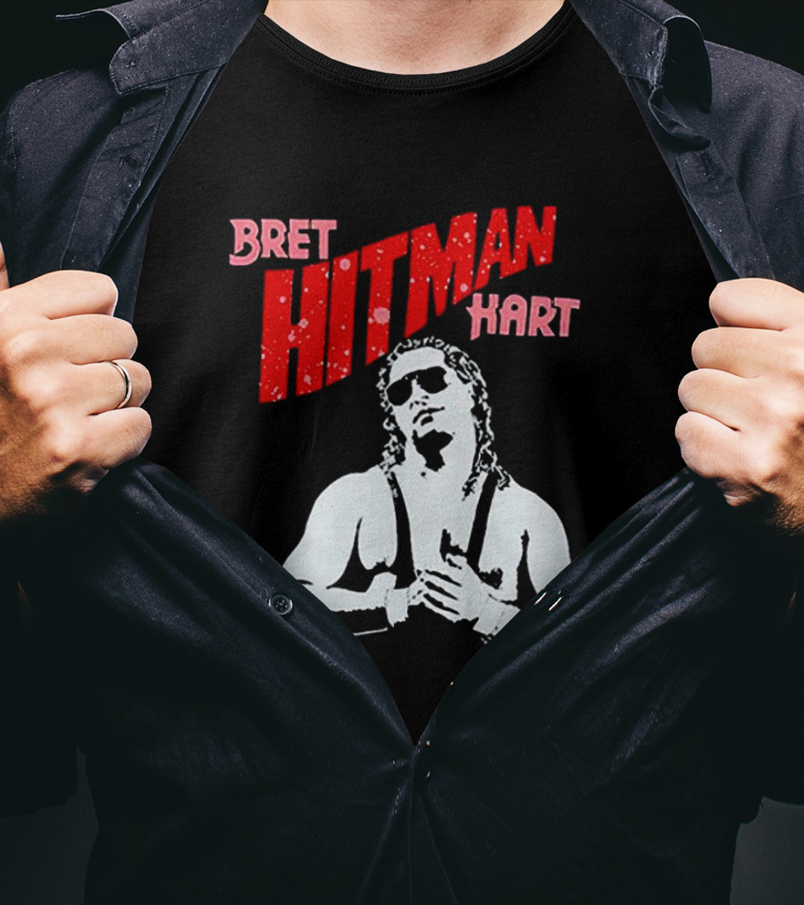 Bret Hitman Hart Wrestling Iconic T-Shirt