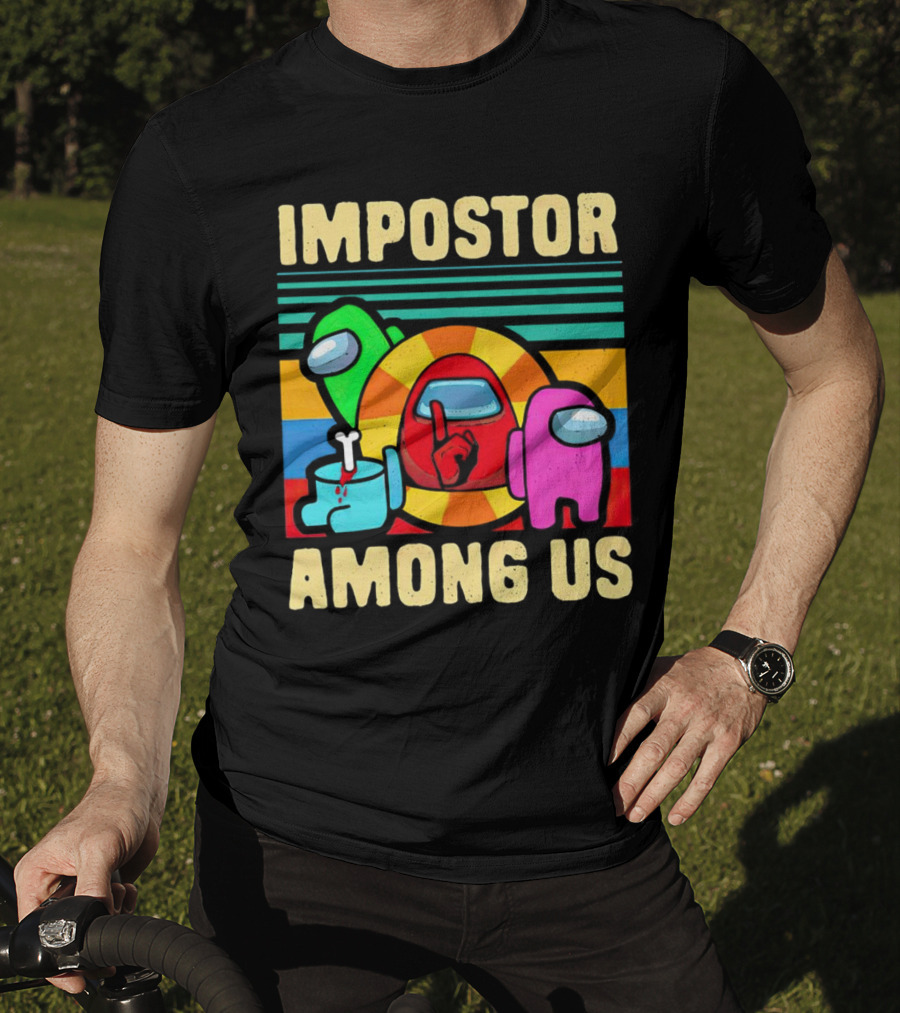 IMPOSTOR AMONG US Retro Crewmate T-Shirt