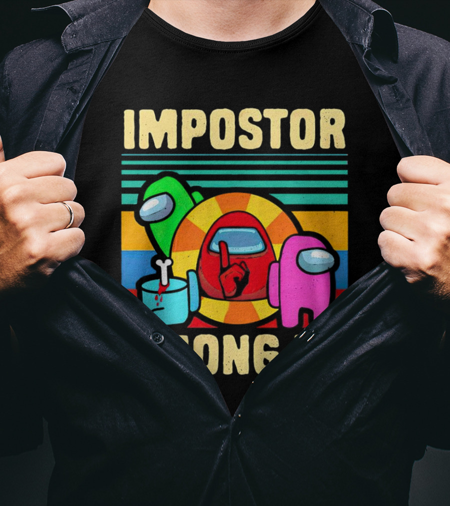 IMPOSTOR AMONG US Retro Crewmate T-Shirt