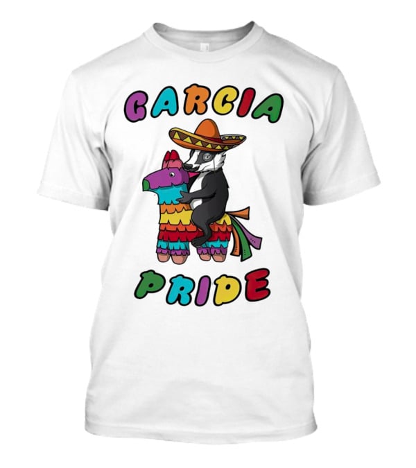 Garcia Pride Piñata Sombrero Rainbow Colors T-Shirt