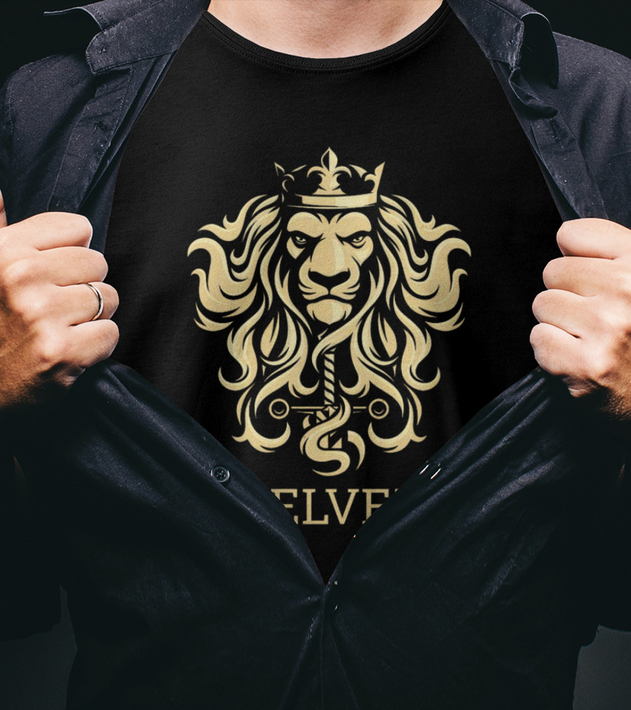 Velvet Jones Velvet Empire Lion Crown Sword T-Shirt