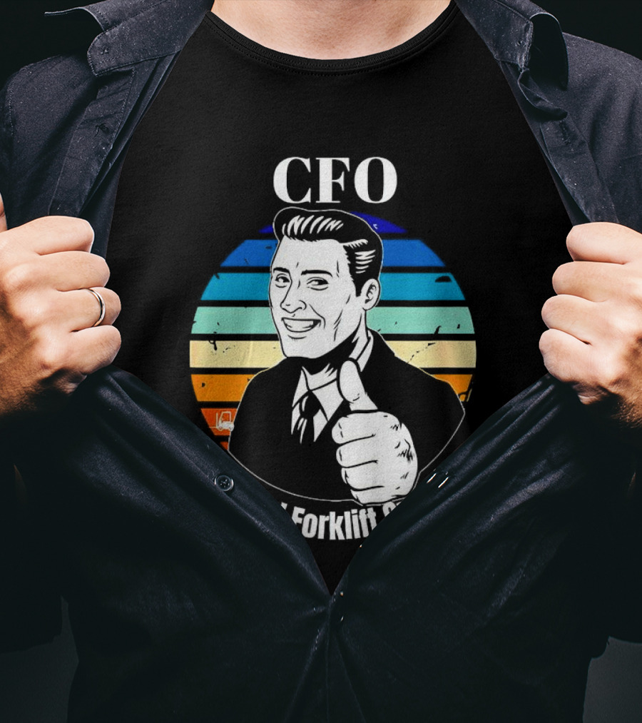 CFO Certified Forklift Operator Retro Thumbs Up T-Shirt