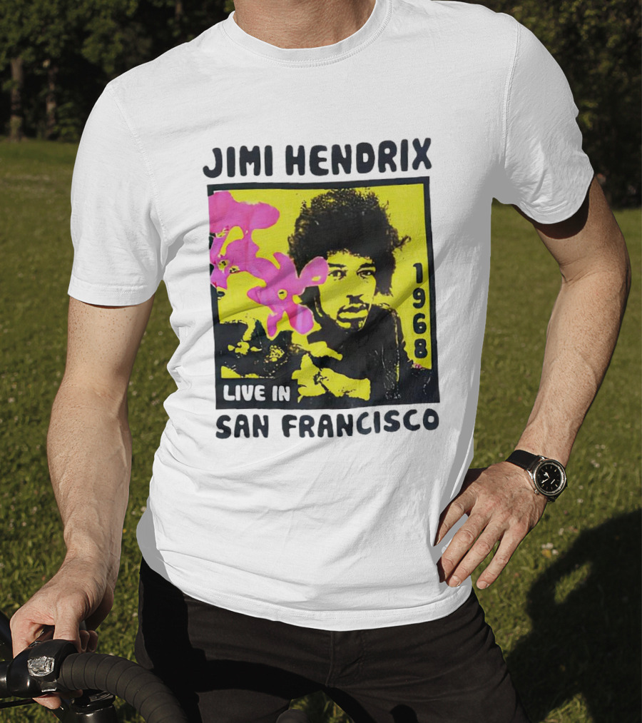 Jimi Hendrix Live In San Francisco 1968 T-Shirt