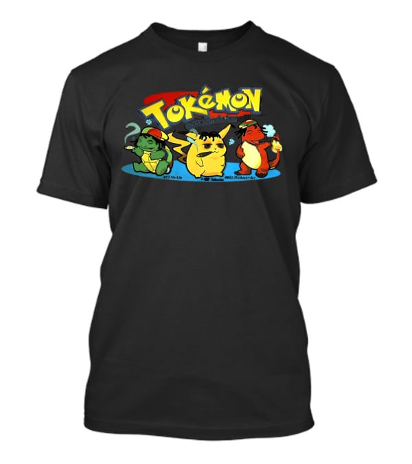 Tokemon Gotta Smoke 'Em All Herbachu Meowth 420 Hashmander T-Shirt
