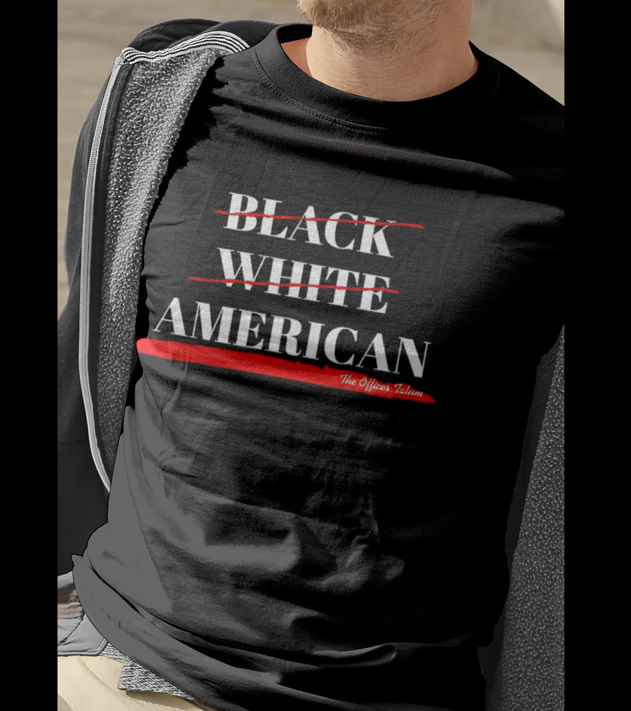 Black White American The Officer Tatum T-Shirt