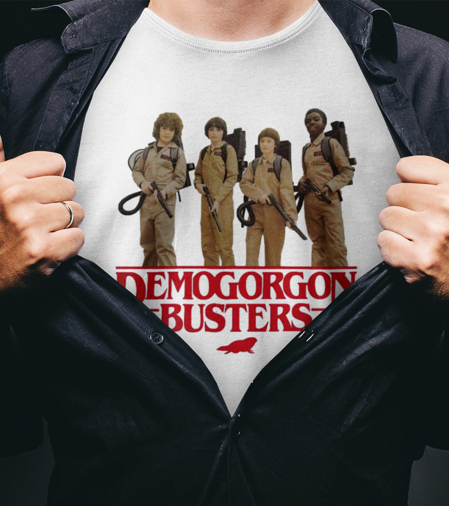 Cleveland Browns Stranger Things Demogorgon Busters Ghostbusters T-Shirt