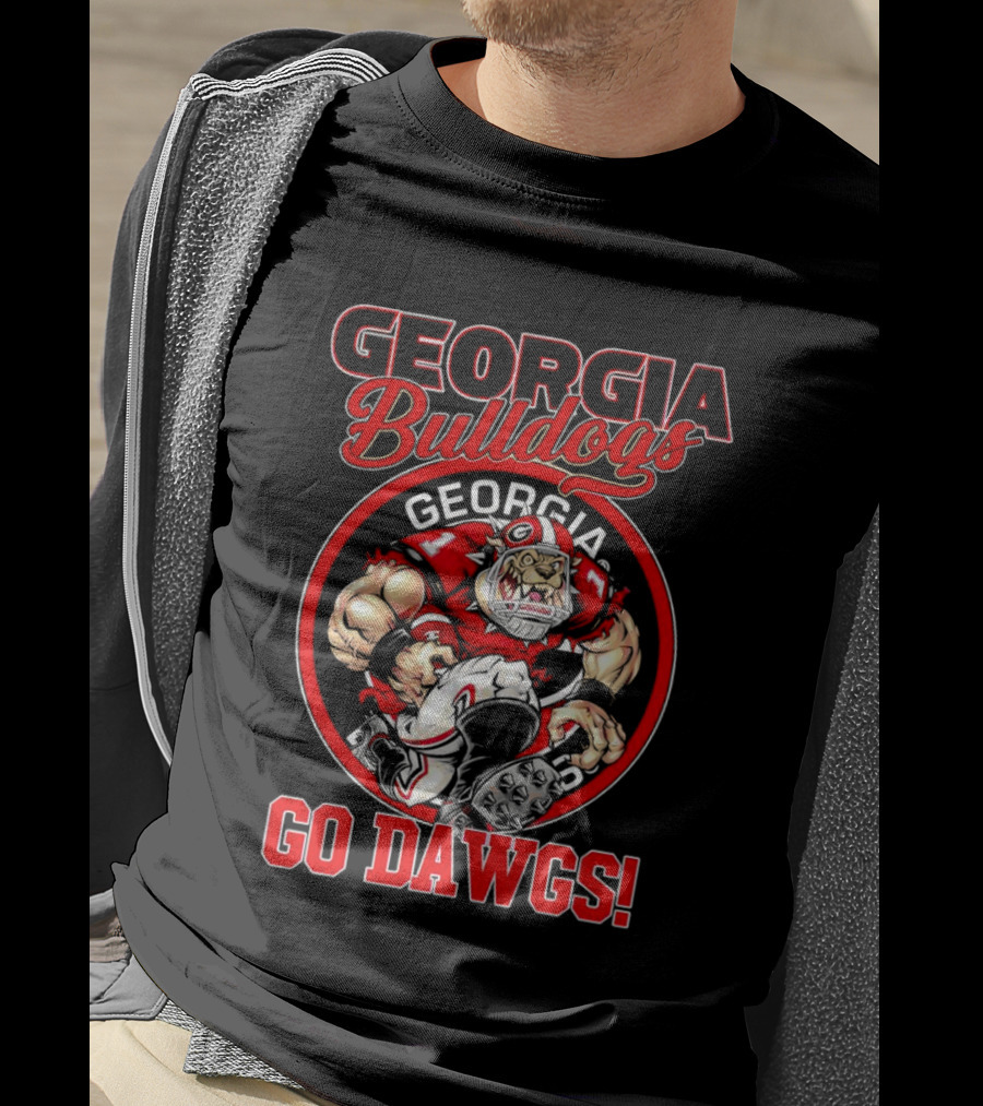 Georgia Bulldogs Go Dawgs Bulldog Mascot Georgia Football T-Shirt