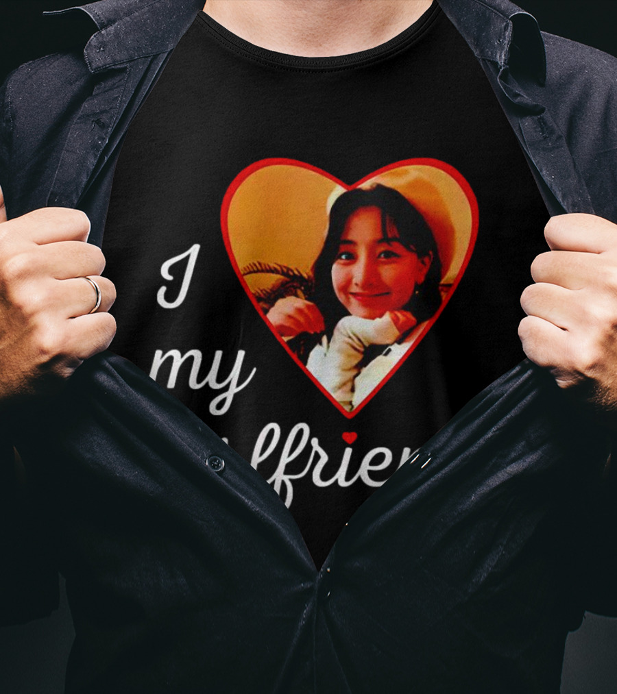 I Love My Girlfriend Jihyo Heart Photo T-Shirt