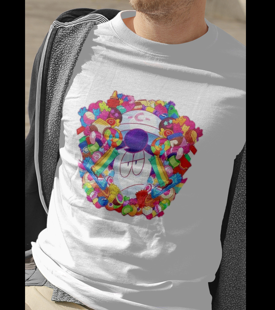 Pelo Overwhelming Sweet Candy Explosion Colorful Sweets Rainbow Lollipops T-Shirt