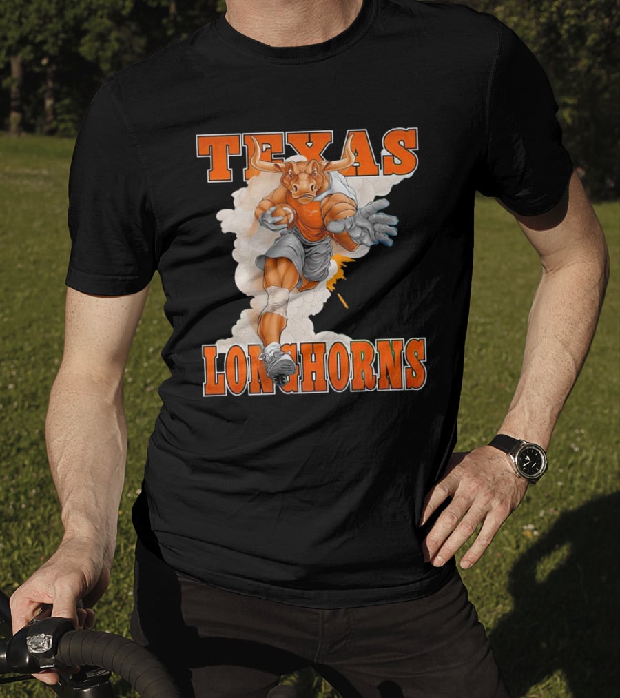 Texas Longhorns Mascot Charging Forward T-Shirt