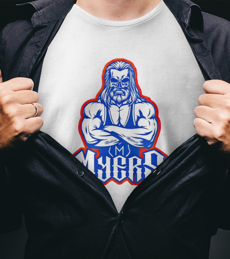 Brian Myers Skull Muscular Icon M Tattoo T-Shirt