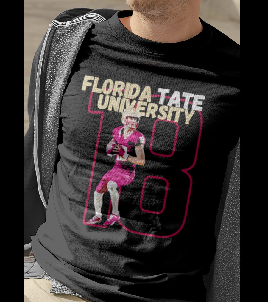 Florida Tate University Football 18 Hopkins Player Action T-Shirt