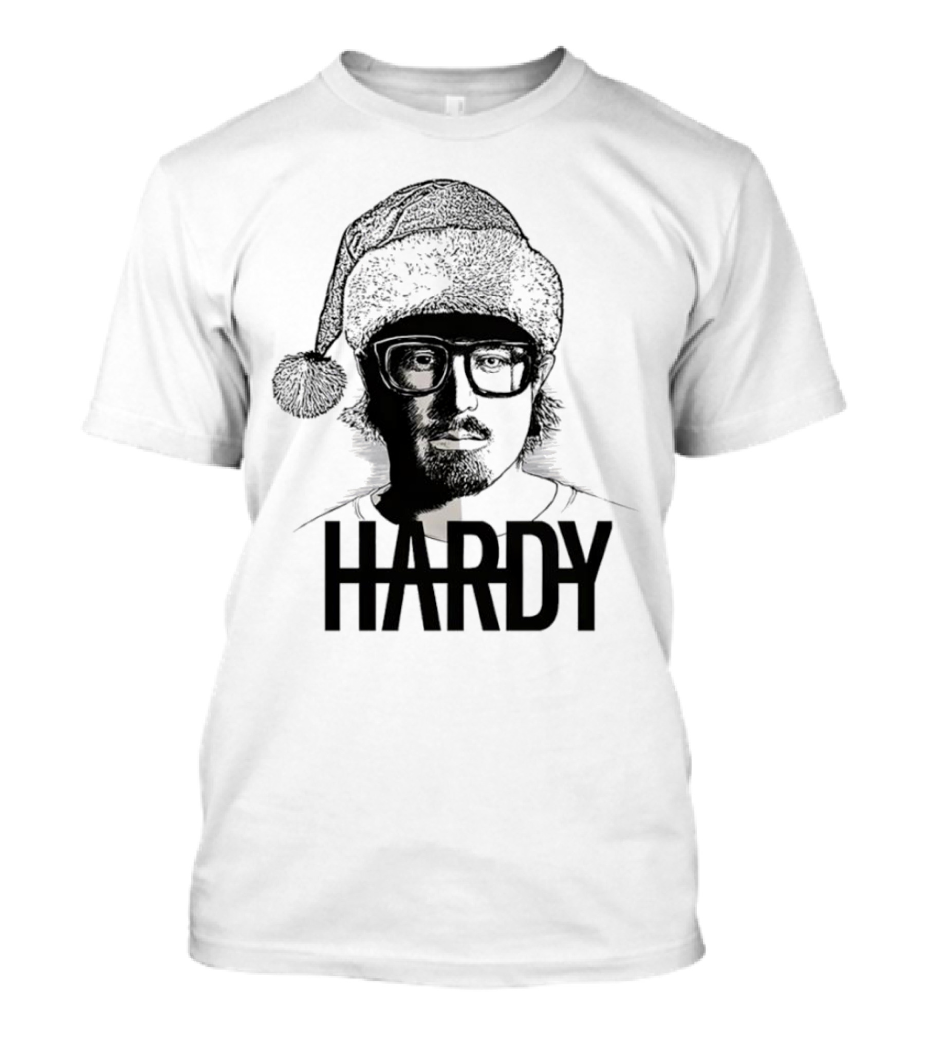 HARDY Santa Hat Christmas T-Shirt
