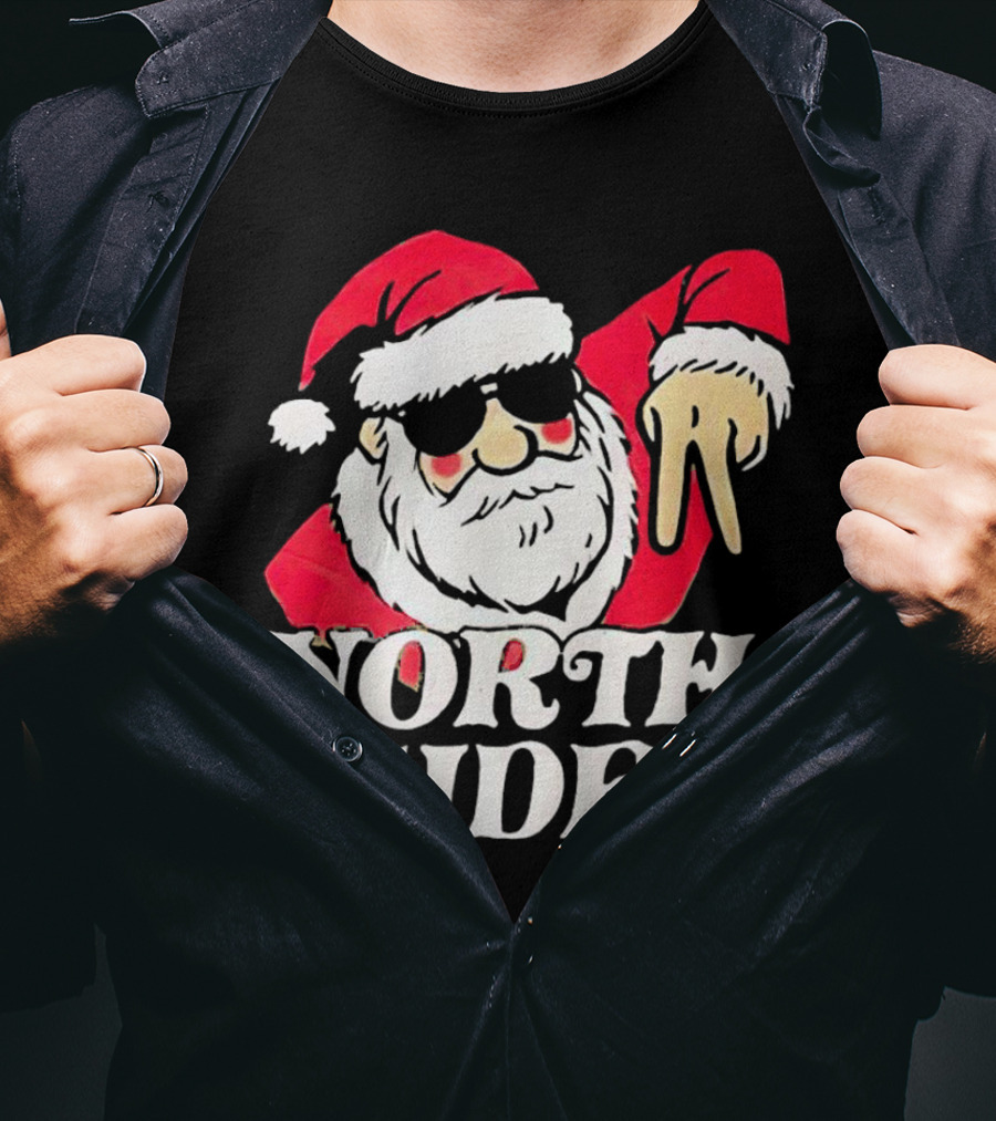 Santa Claus North Side Christmas Holiday T-Shirt