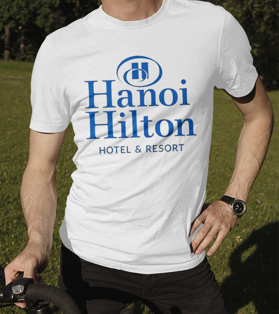 Hanoi Hilton Hotel And Resort Logo Emblem T-Shirt