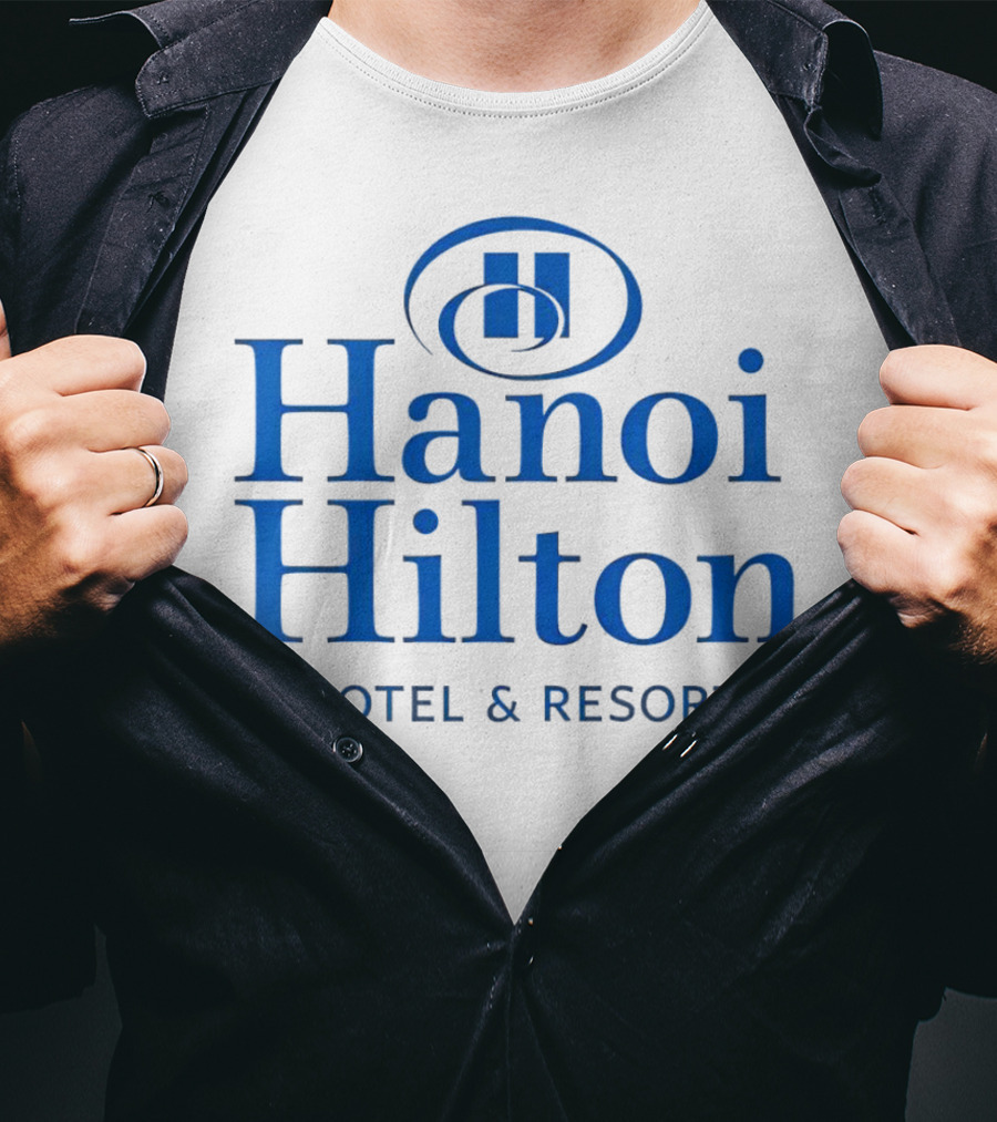 Hanoi Hilton Hotel And Resort Logo Emblem T-Shirt