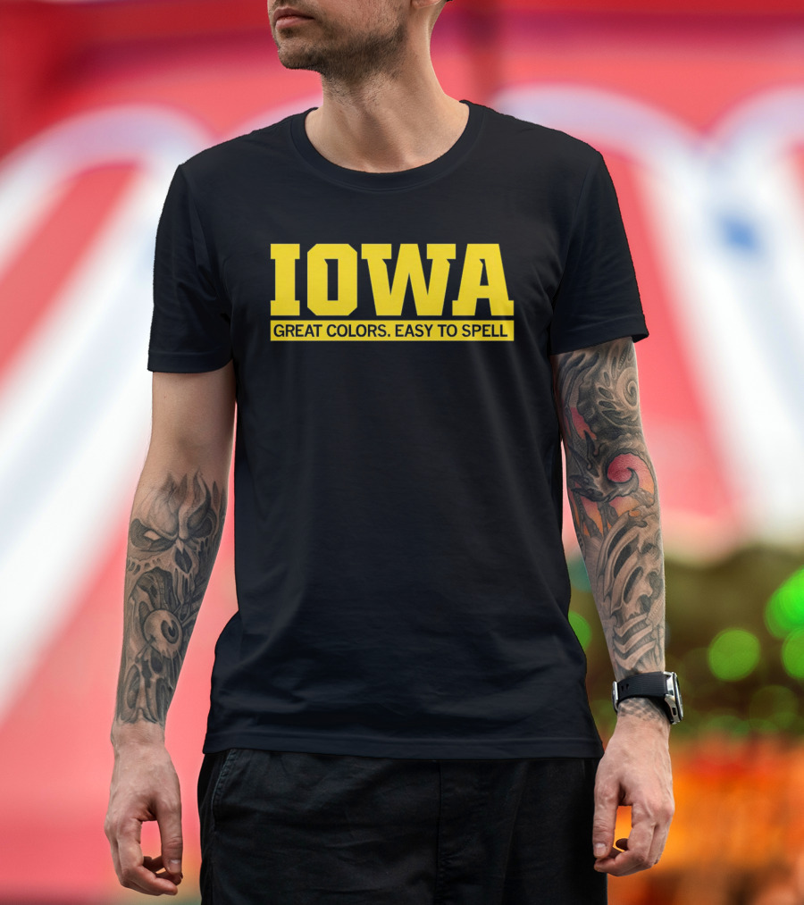 Iowa Great Colors Easy to Spell T-Shirt
