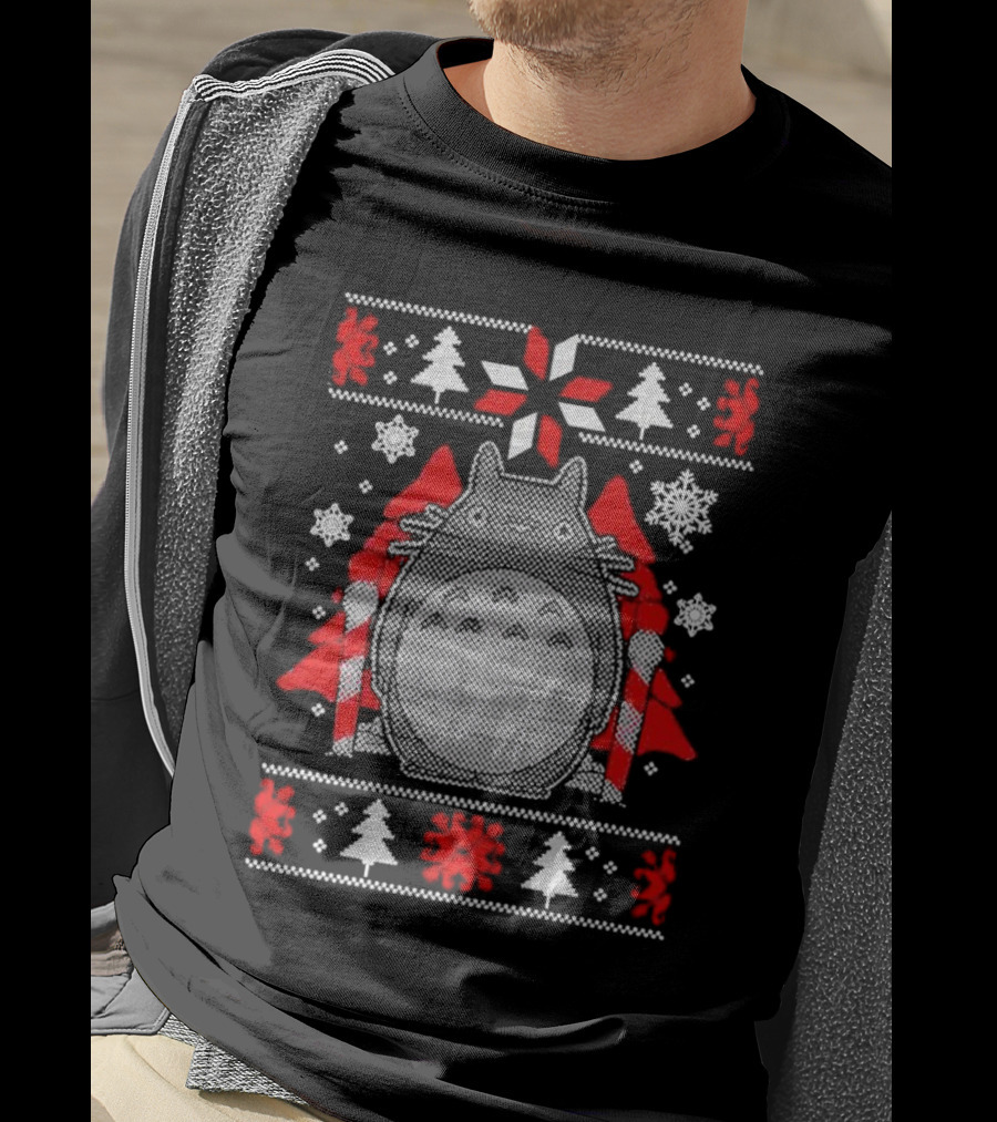 My Neighbor Totoro Studio Ghibli Festive Holiday T-Shirt