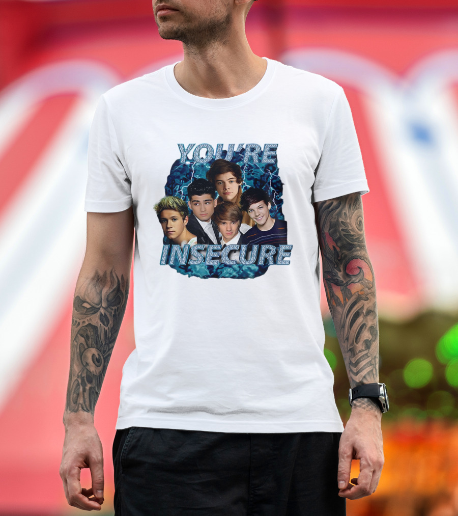 One Direction You're Insecure Lightning Band Members Collage T-Shirt
