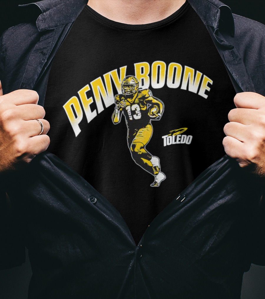 Peny Boone 13 Toledo Rockets Football T-Shirt