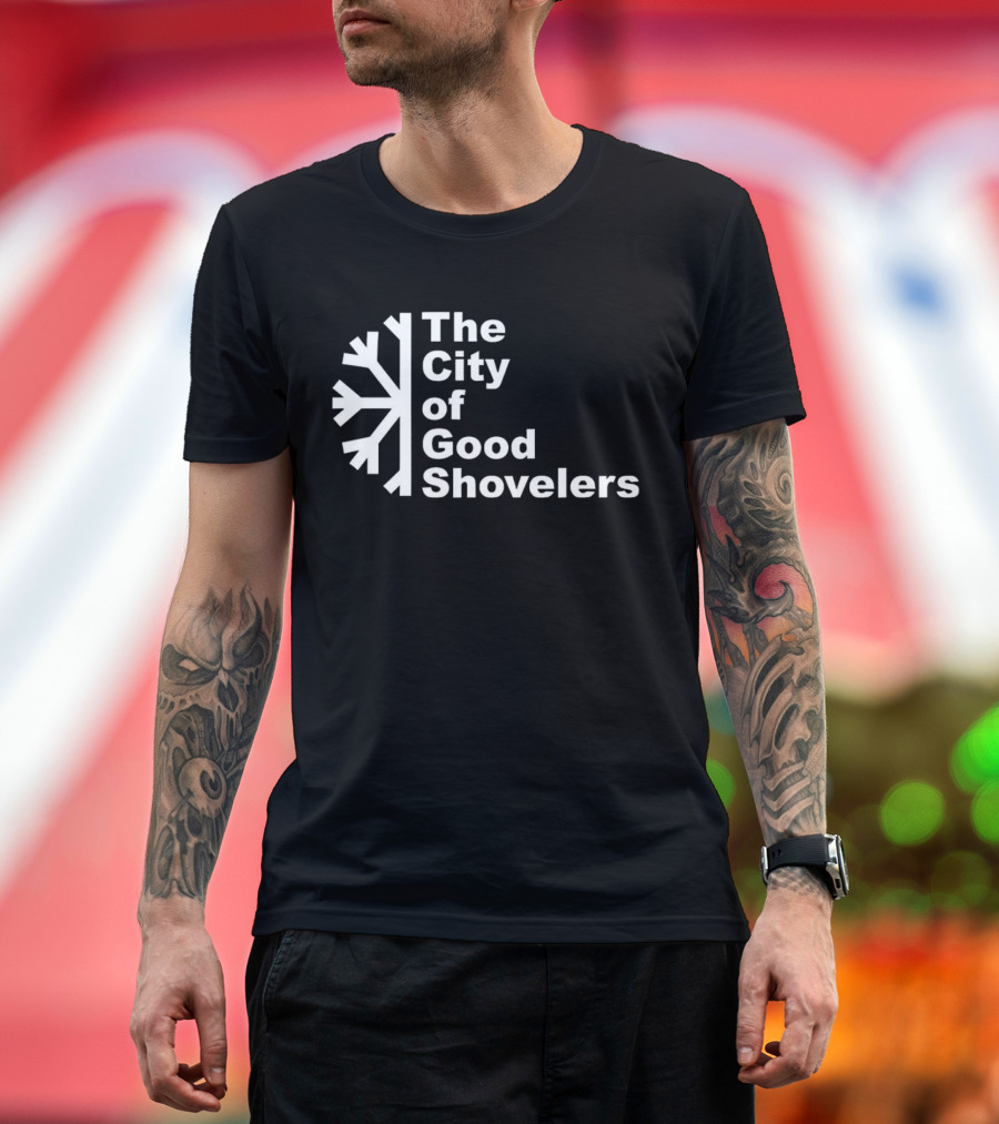 The City of Good Shovelers Snowflakes T-Shirt
