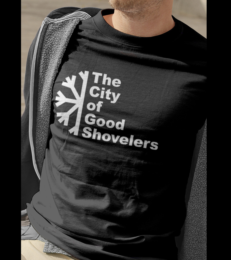 The City Of Good Shovelers Snowflakes T-Shirt