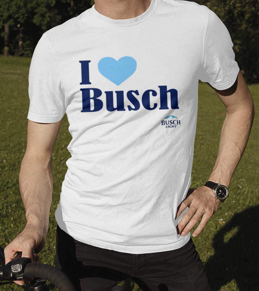 I Love Busch Light Busch Heart T-Shirt