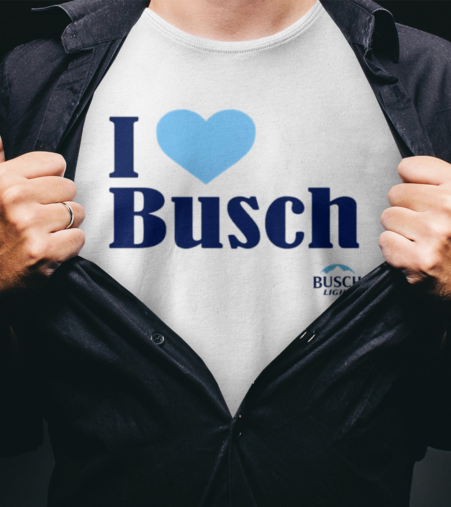 I Love Busch Light Busch Heart T-Shirt