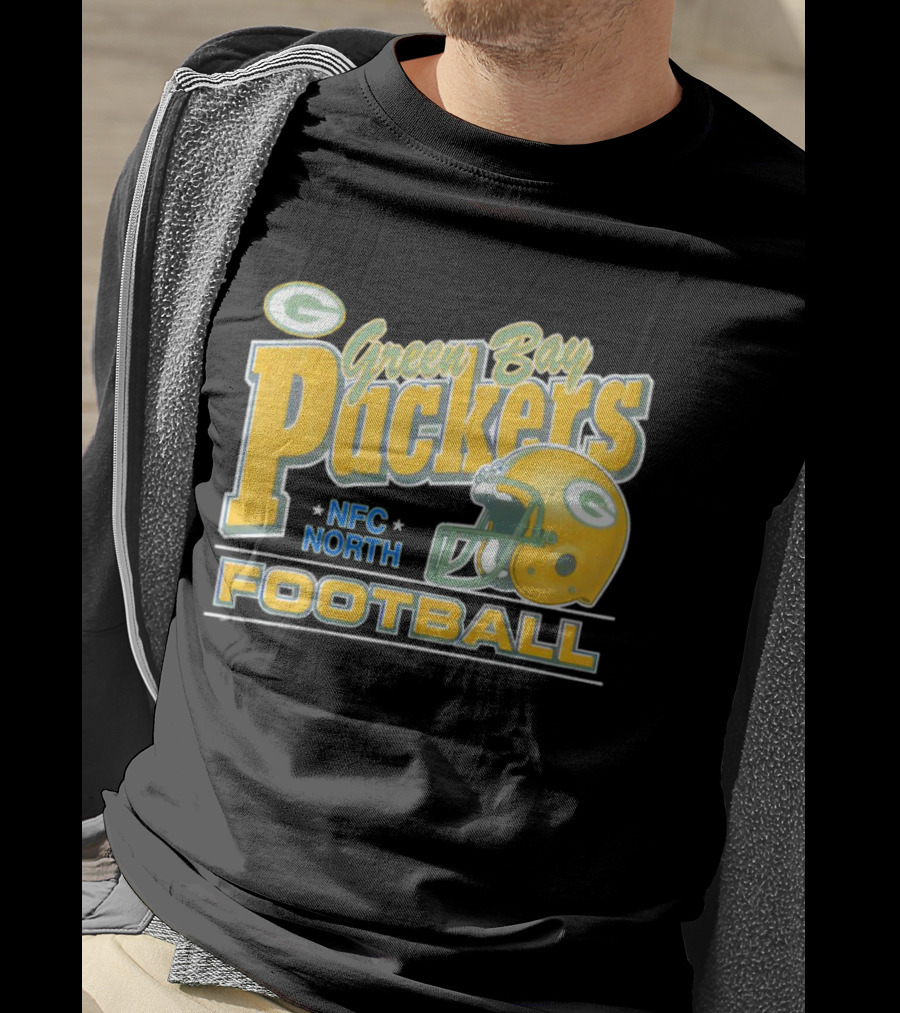 Green Bay Packers NFC North Football Helmet T-Shirt