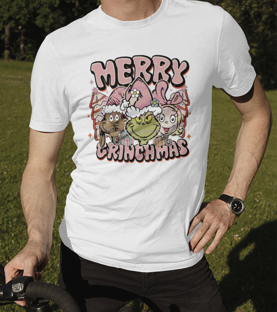 Merry Grinchmas Max Cindy Lou Who Christmas Festive Characters Holiday T-Shirt