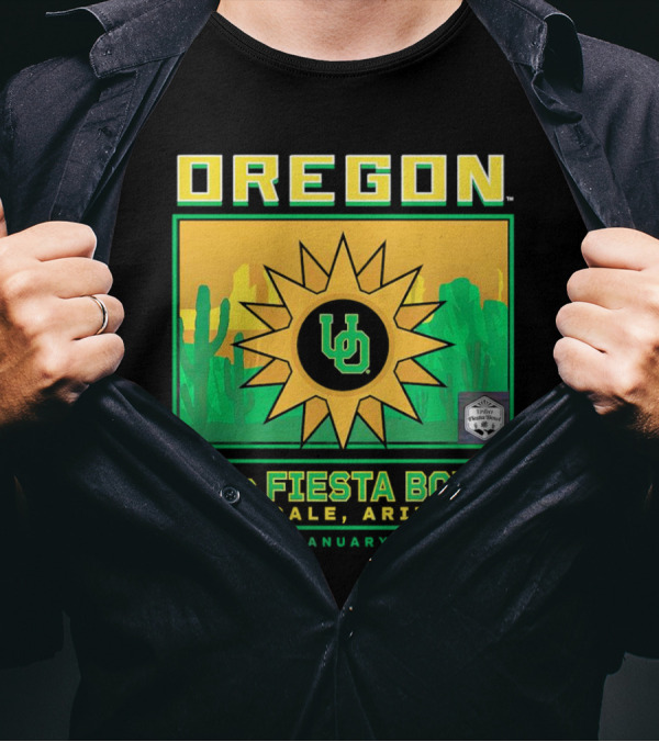 Oregon Ducks Vrbo Fiesta Bowl Glendale Arizona January 1st T-Shirt
