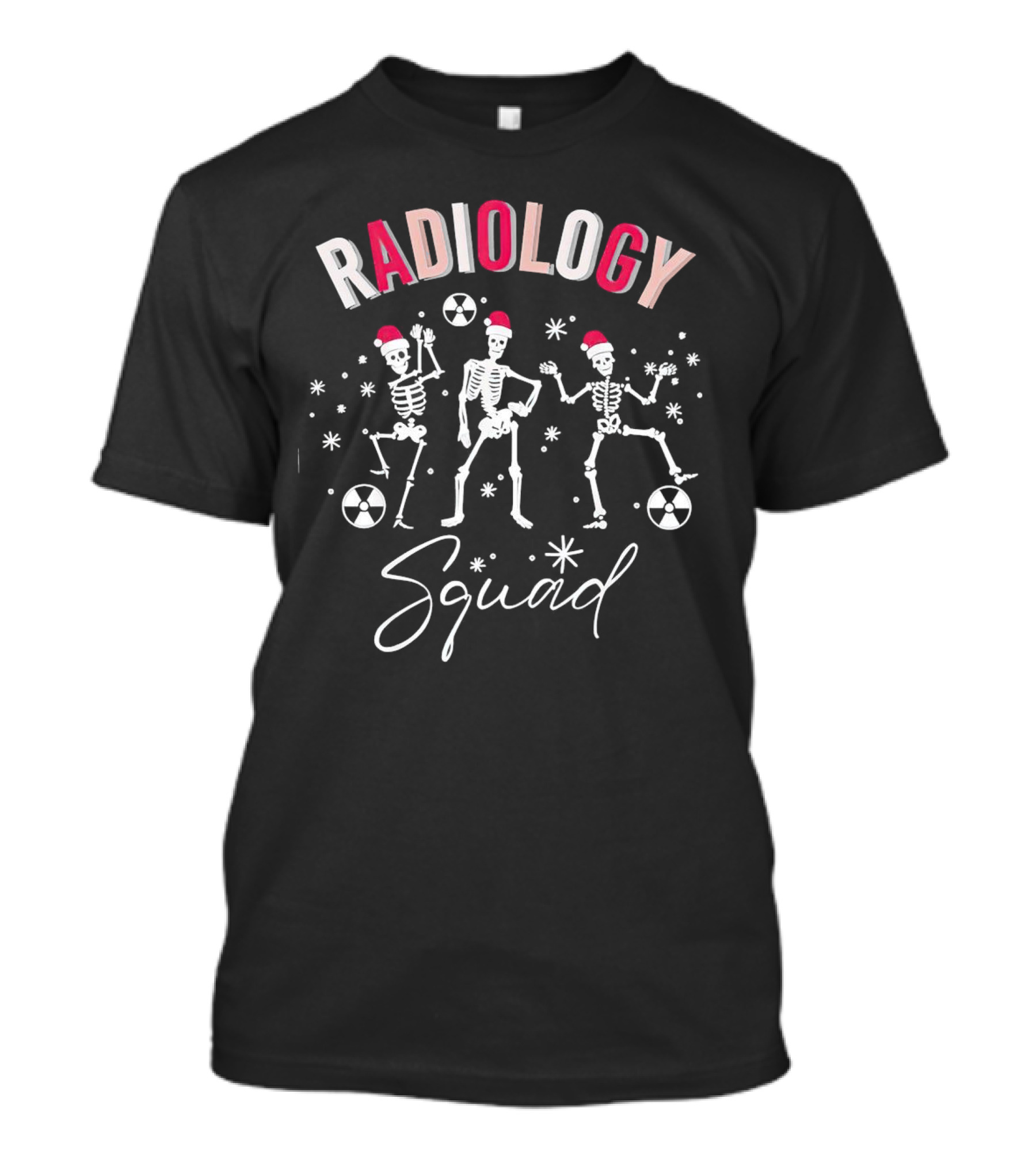 Radiology Squad Skeletons Christmas T-Shirt