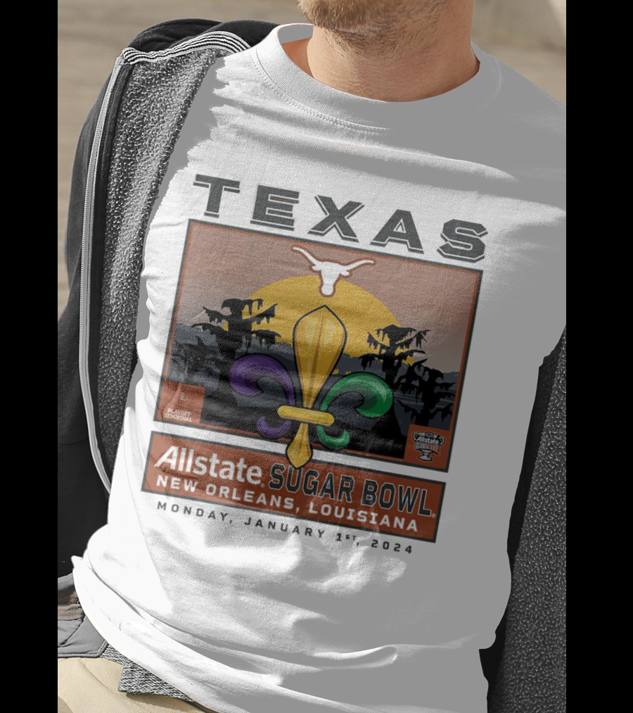Texas Longhorns Allstate Sugar Bowl New Orleans January 1, T-Shirt
