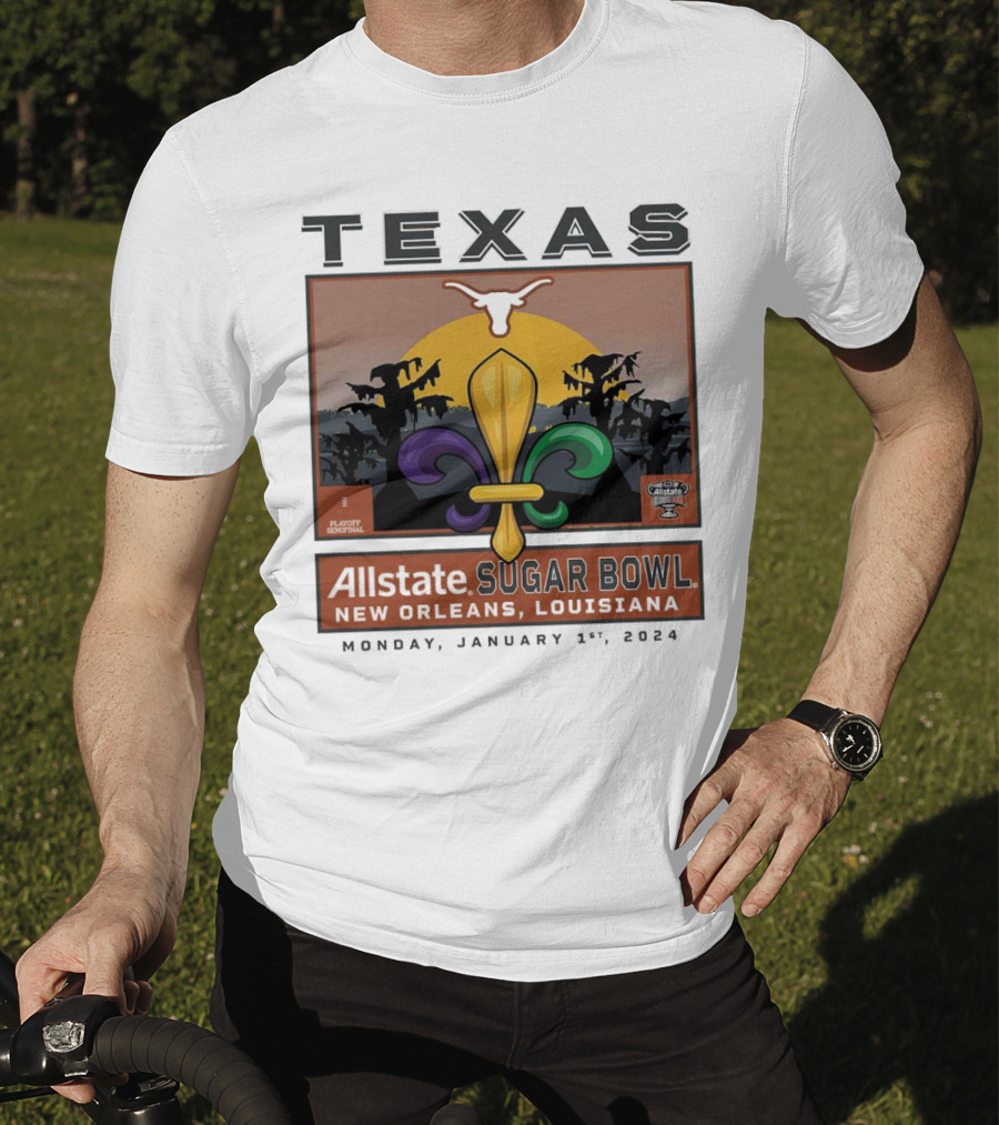 Texas Longhorns Allstate Sugar Bowl New Orleans January 1, T-Shirt