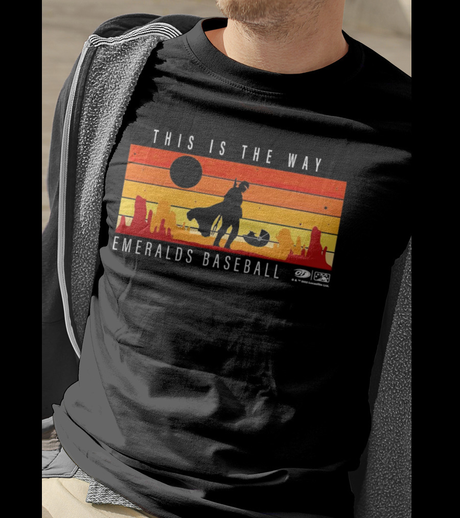 This Is The Way Eugene Emeralds Baseball Star Wars Mandalorian Sunset Scene T-Shirt