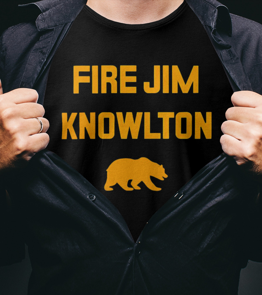 California Golden Bears Fire Jim Knowlton Bear T-Shirt