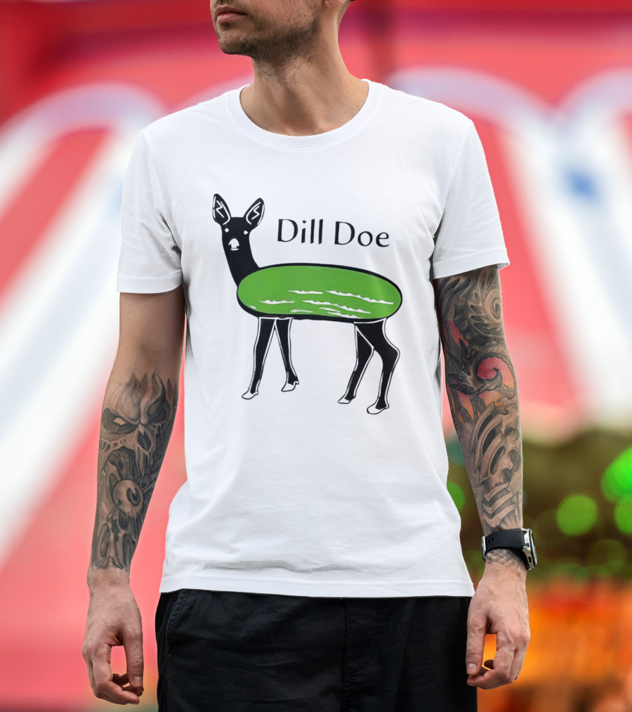 Dill Doe Deer Pickle Pun T-Shirt
