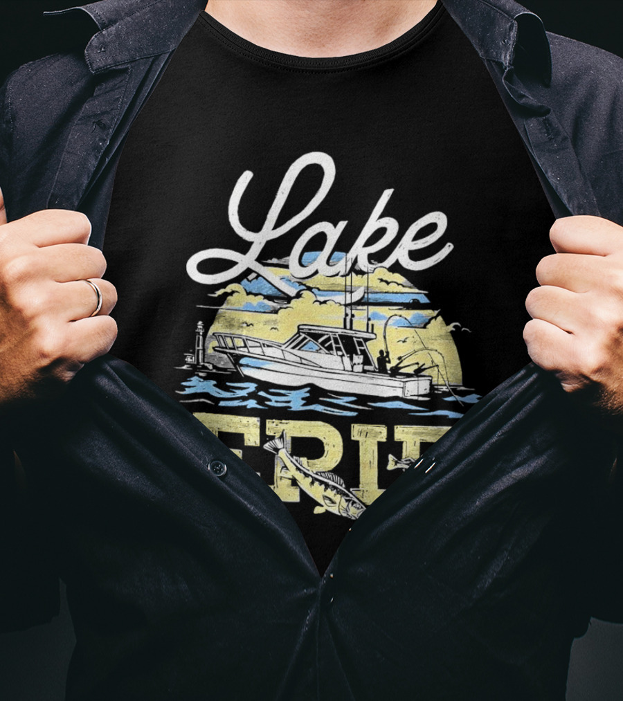 Lake Erie Boat Fishing T-Shirt
