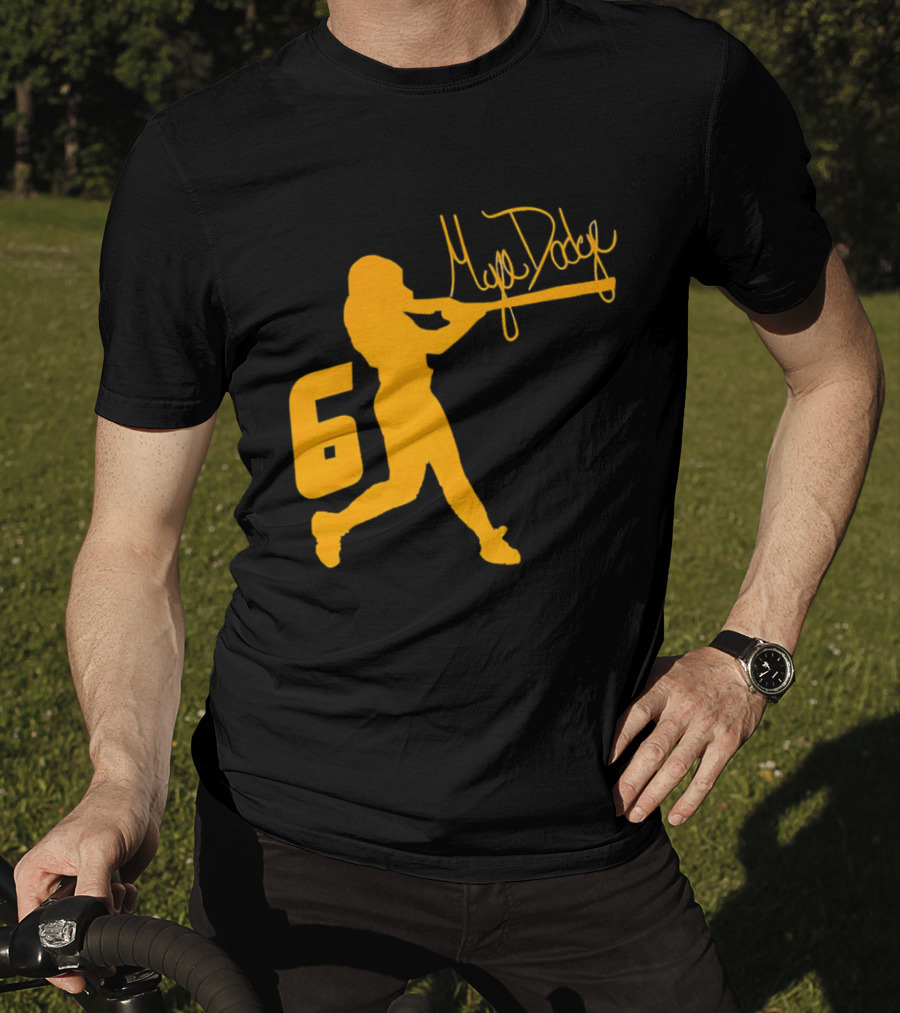 Mya Dodge Missouri Tigers Softball Signature Player Silhouette Number 6 T-Shirt