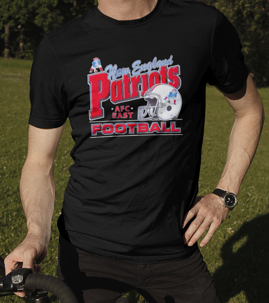 New England Patriots AFC East Football Helmet T-Shirt